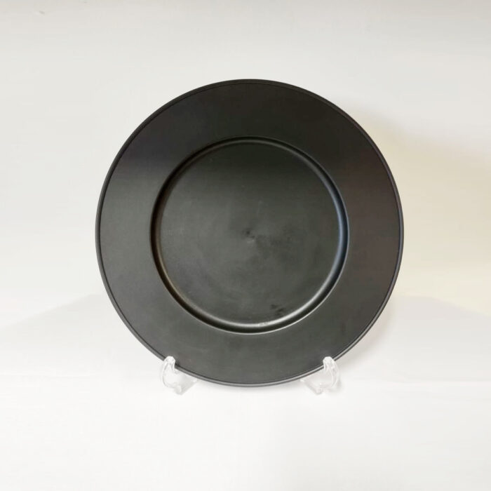 Sousplat Preto de Polipropileno - 30cm