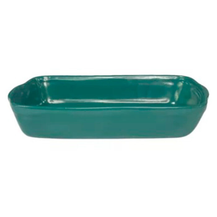 Travessa Ceramica Retangular Jade – 32cm X 18cm - M – 1700ml