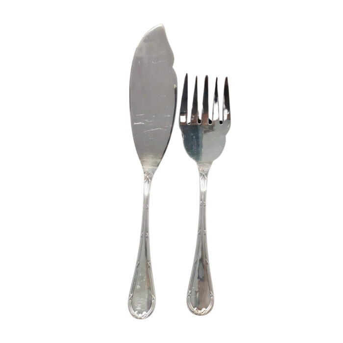 Conjunto Trinchante Peixe Fracalanza Prata