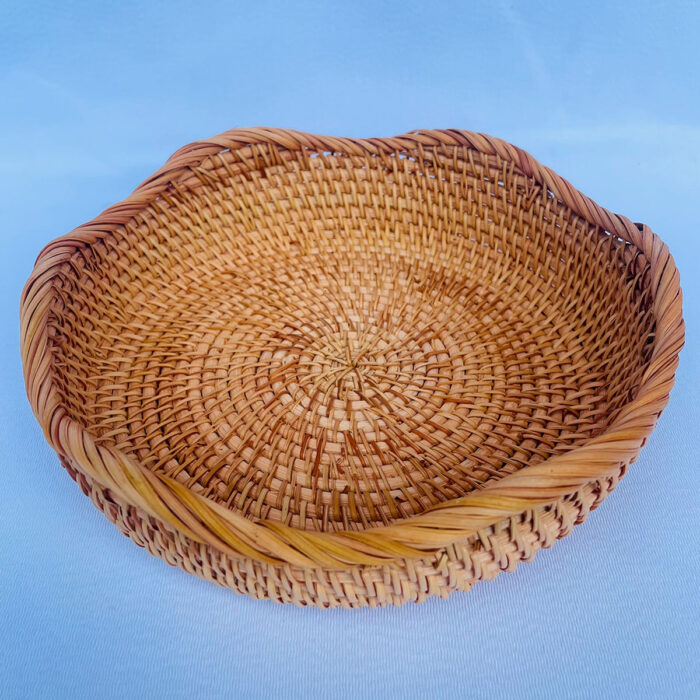 Cesta Rattan Ondulada - 22 cm