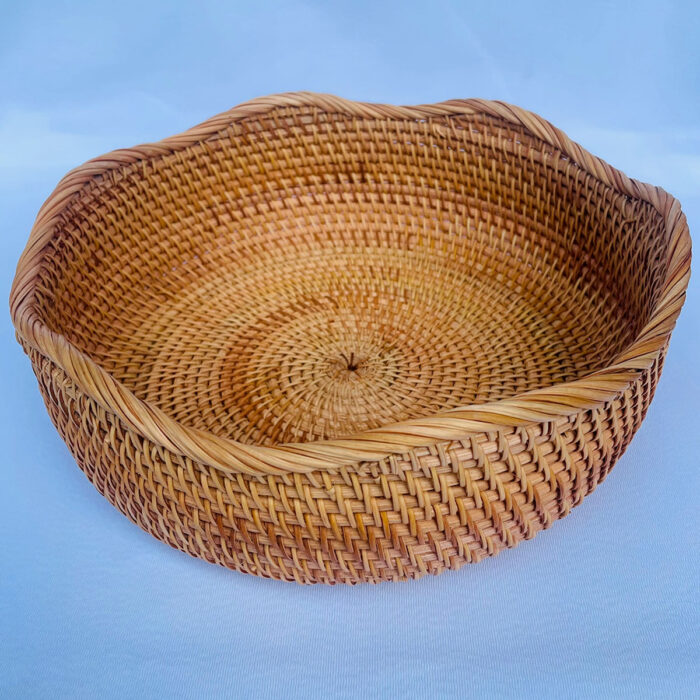 Cesta Rattan Ondulada - 28 cm