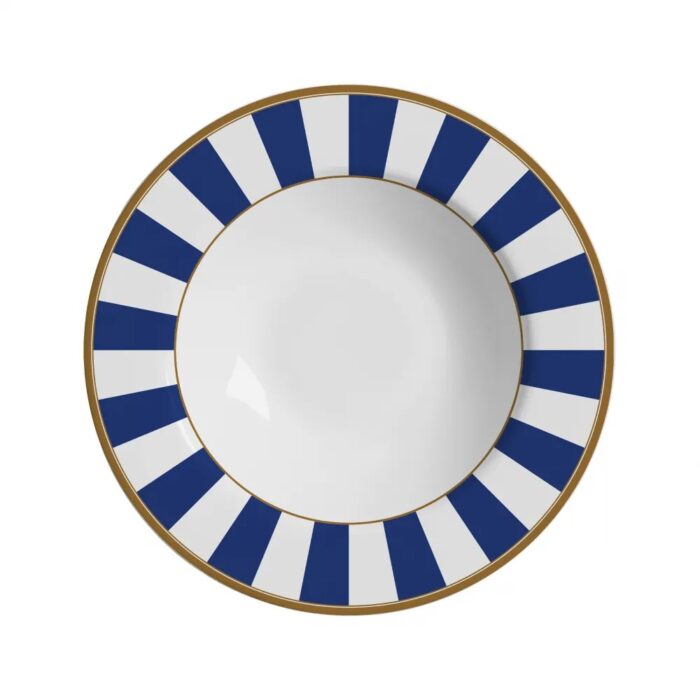 Prato Fundo Stripe Azul Ca1211-102