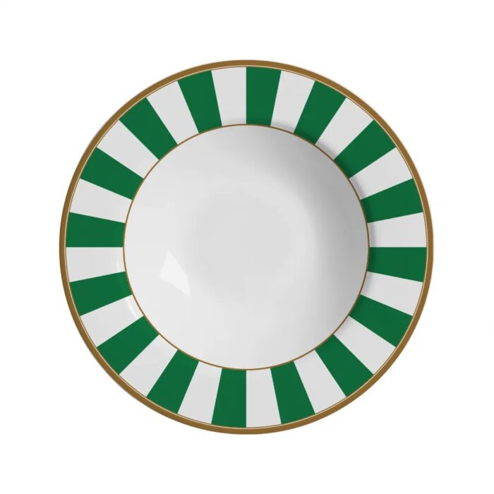 Prato Fundo Stripe Verde Ca1214-102