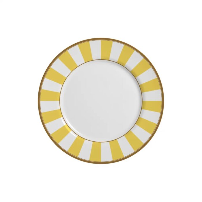Prato Sobremesa Stripe Amarelo Ca1210-103
