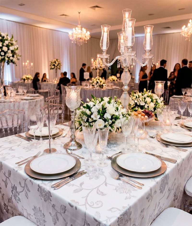 Inspiração Casamento Indoor - aluguel de louças para eventos no Rio de Janeiro
